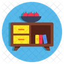 Side Table Nightstand Furniture Icon