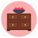 Side Table Nightstand Furniture Icon