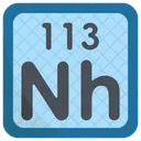 Nihonium Periodic Table Chemists Icon