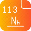 Nihonium Periodic Table Atom Icon