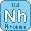 Nihonium Chemistry Periodic Table Icon