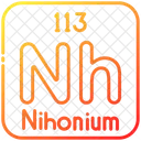 Nihonium Chemistry Periodic Table Icon