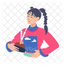 Chica Asiatica Chica China Personaje Chino Icono