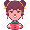 Chica Nino China Icono