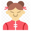 Chica China Avatar Icono