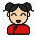 Nina China Ano Nuevo Chino Chino Icono