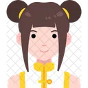 Niña china  Icono