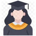 Chica de graduación  Icono