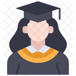 Chica de graduación  Icono