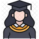 Chica de graduación  Icono