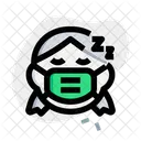 Nina Durmiendo Emoji Con Mascarilla Emoji Icono