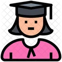 Chica graduada  Icono