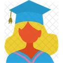 Chica graduada  Icono