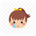 Chica Emoji Llorando Icono