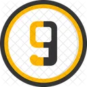 Nine Count Counting Icon