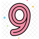 Nine Nine Number 9 Icon