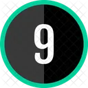 Nine Number Count Icon