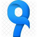 Nine 9 Number Icon