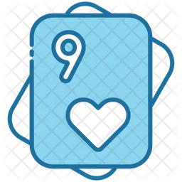 Nine Of Heart  Icon