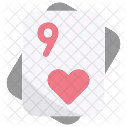 Nine Of Heart  Icon