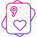 Nine Of Heart  Icon