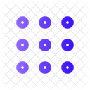 Nine Points Dots Grid Menu Properties Icon