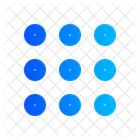 Nine Points Dots Grid Ui User Interface Symbol