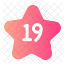 Nineteen Number Shapes And Symbols Icon
