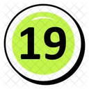 Nineteen Number  Icon