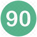 Ninety Number Icon