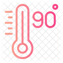 Ninety Celsius Temperature Icon