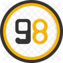 Ninety Eight Count Counting Icon