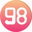 Ninety Eight Count Counting Icon