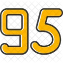 Ninety Five Count Counting Icon