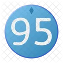 Ninety Five Coin Crystal Icon