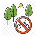 Ninguna señal de ciclismo  Icono