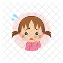 Chica Llorar Avatar Icono