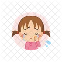 Chica Llorar Avatar Icono