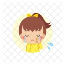 Chica Llorar Avatar Icono