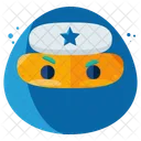 Ninja Emoji Face Icon