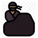 Linear Color Flat Ninja Icon