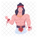 Ninja Antigo Ninja Masculino Personagem Masculino Ícone