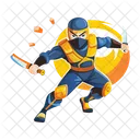 Guerrier Ninja Personnage Jeu Icon