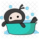 Ninja In Bathtub  Icon