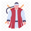 Ninja Masculino Guerreiro Masculino Personagem Ficticio Ícone
