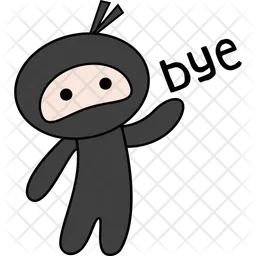 Ninja Say Bye  Icon