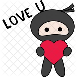 Ninja Say Love U  Icon