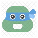 Ninja Schildkrote Ninja Kopf Emoticon Symbol