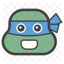 Ninja Schildkrote Ninja Kopf Emoticon Symbol