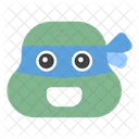 Ninja Turtle Ninja Head Emoticon Icon